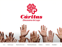 Tablet Screenshot of caritaslugo.es
